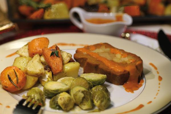 Roasted Vegetables with the Festive Roast